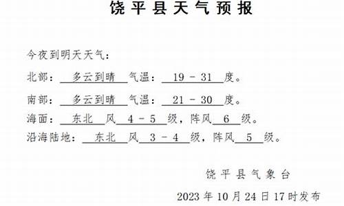 饶平天气预报台风_饶平天气预报台风预警